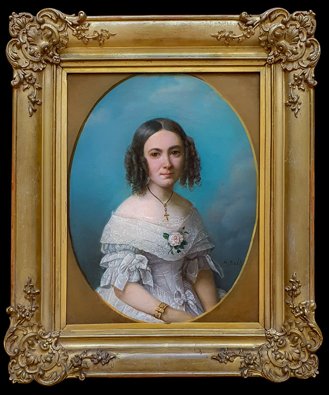 Portrait Lady, 1840's, Heinrich Beltz