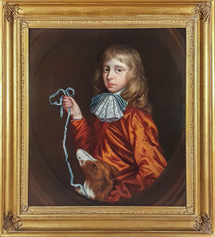 Portrait Boy, Pet Dog, Mary Beale