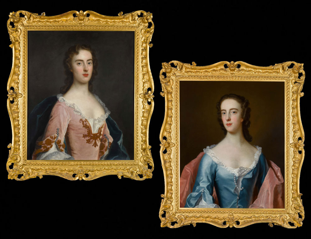 Portraits of Jane and Dorothy Wood, by John Theodore Heins